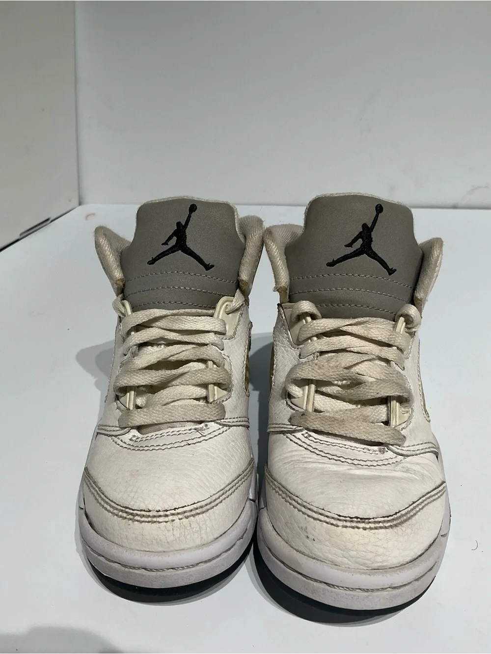 Jordan Kids Beige and Gray Jumpman Sneakers 11C